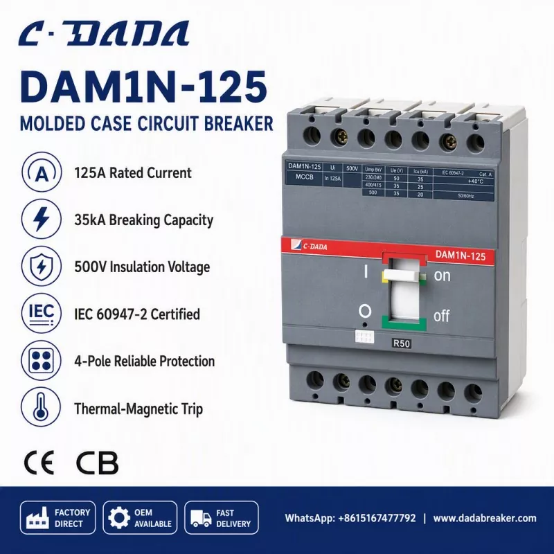تضمین یکپارچگی توزیع فرعی: راه حل C·DADA DAM1N-125 MCCB